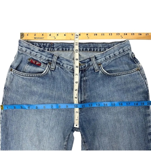 Vintage 90s Crop Jeans Mid Rise Distressed Denim Size 30 - Picture 7 of 11